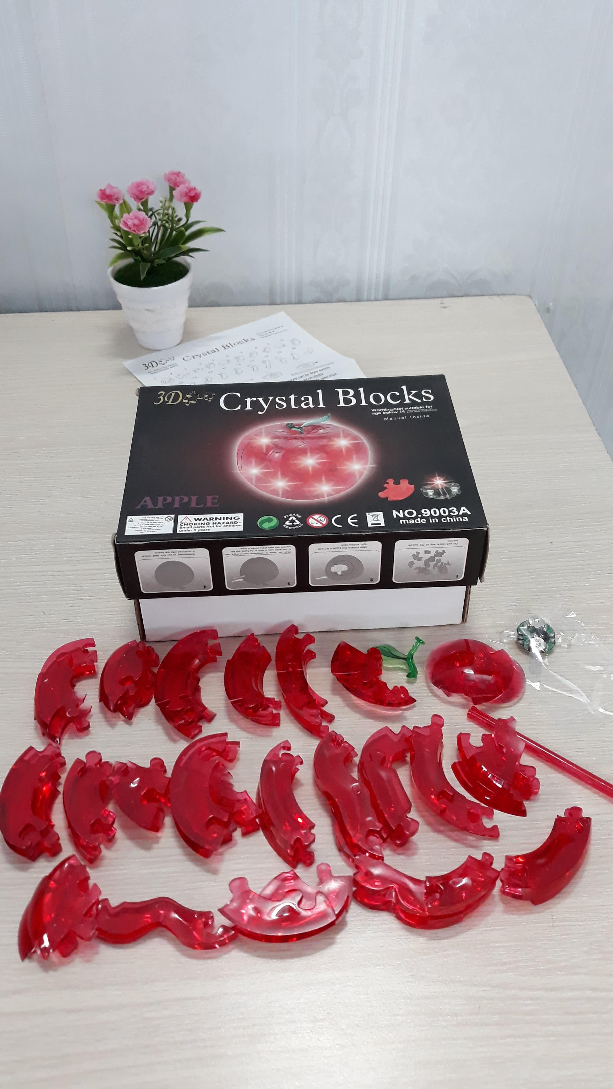 Xếp hình 3D Crystal Puzzle hình Quả táo