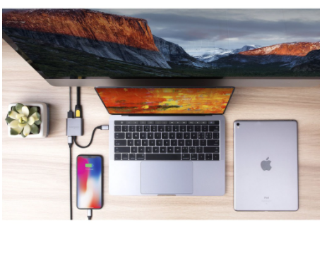 Cáp USB-C Hub  4K HDMI 3-in-1