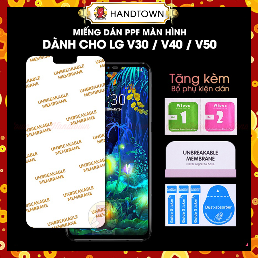 Miếng Dán Màn Hình PPF LG V30 V40 ThinQ V50 ThinQ LG G6 G7 ThinQ G8 ThinQ G8X ThinQ Kính Cường Lực Dẻo Trong Suốt Chống Va Đập Chống Trầy Xước