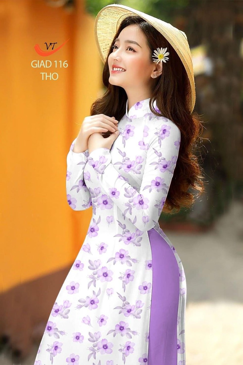 Vải áo dài in 3D VT