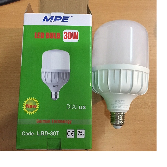 Bóng đèn led mpe các loại 20w, 30w, 40w, 50w hàng chính hãng model lbd