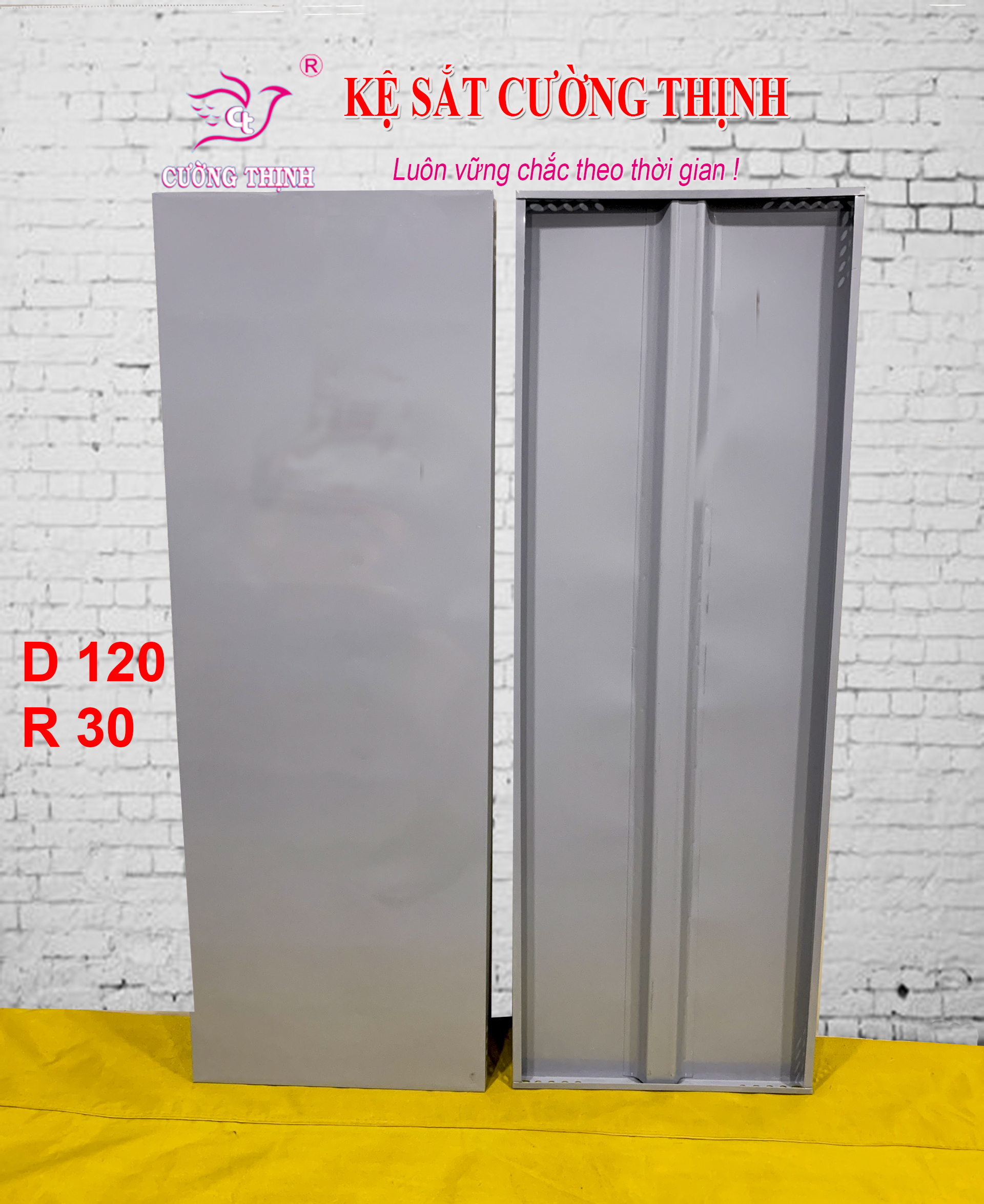Mâm sắt dài 120cm x rộng 30cm - Lắp ráp kệ sắt đa năng