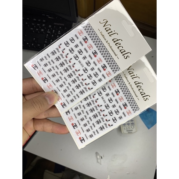 Stich Chanel Đen Đỏ Mã Dd 573 ( Làm Móng , Nail Box )