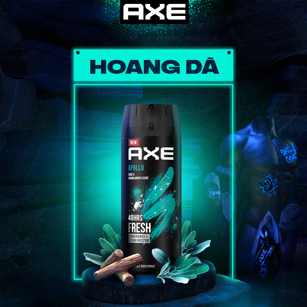Xịt khử mùi toàn thân cho nam Axe Apollo Temptation 135ml mẫu mới