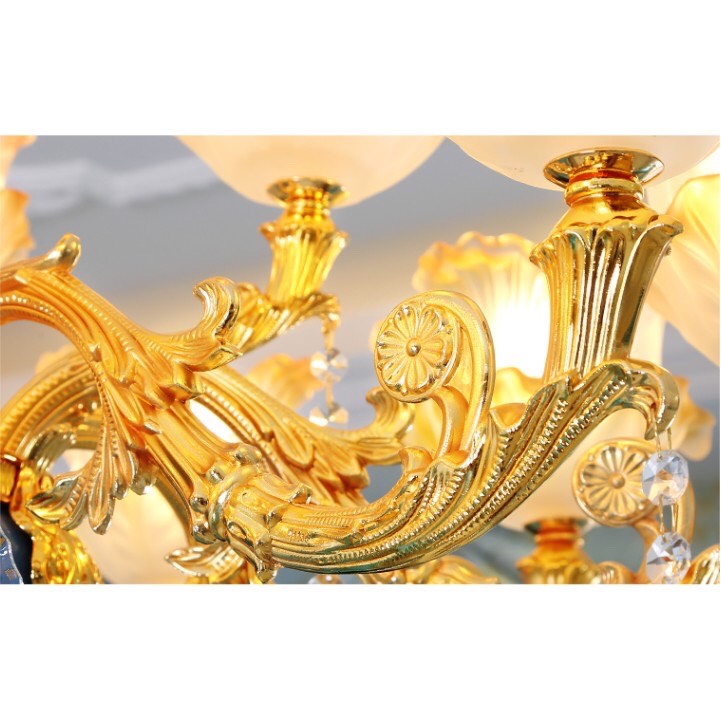 Đèn chùm đỏ 15 tay