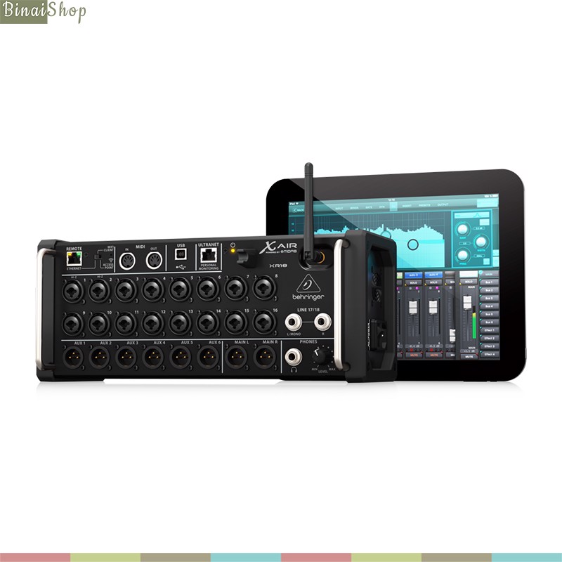 [Trả góp 0%]Mixer kĩ thuật số 18 cổng Behringer X Air XR18
