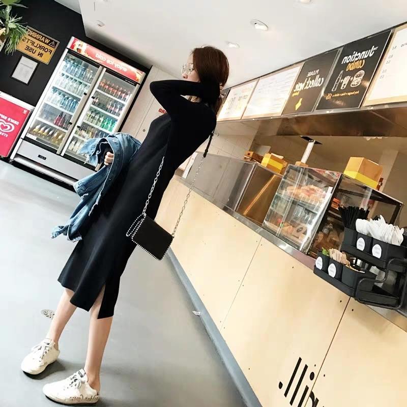 đầm suông váy suông cổ tim