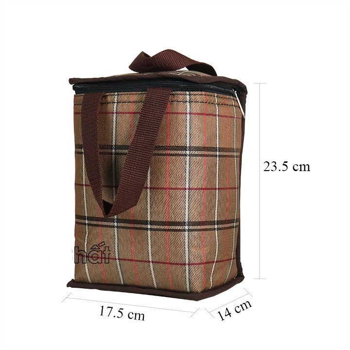 Túi giữ nhiệt đựng cà mèn 4 ngăn (dài 19 x Cao 30 x Rộng 13cm) / 3 ngăn (dài 20 x  cao 27 x Rộng 17cm)