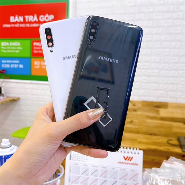 Bộ vỏ Samsung A70 SM-A705 zin nấu máy