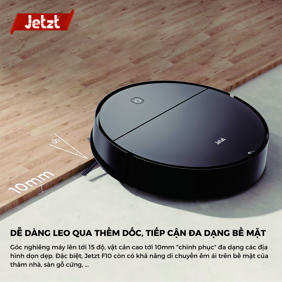 Robot hút bụi thông minh JETZT F10