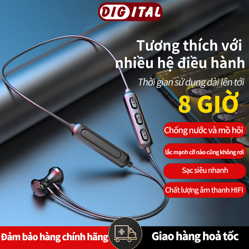 Tai nghe  bluetooth  không dây có micro Thời gian chờ cực dài lên tới 120 giờ,Gọi chống ồn Chất lượng âm thanh HIFI chân thực,Sạc siêu nhanh