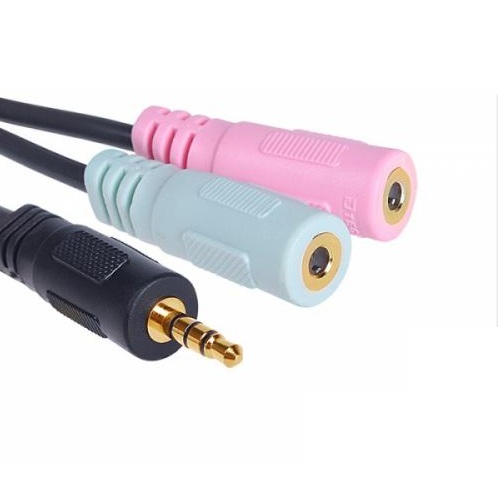 Cáp chia 3.5mmm ra mic + loa Dtech DT 6237