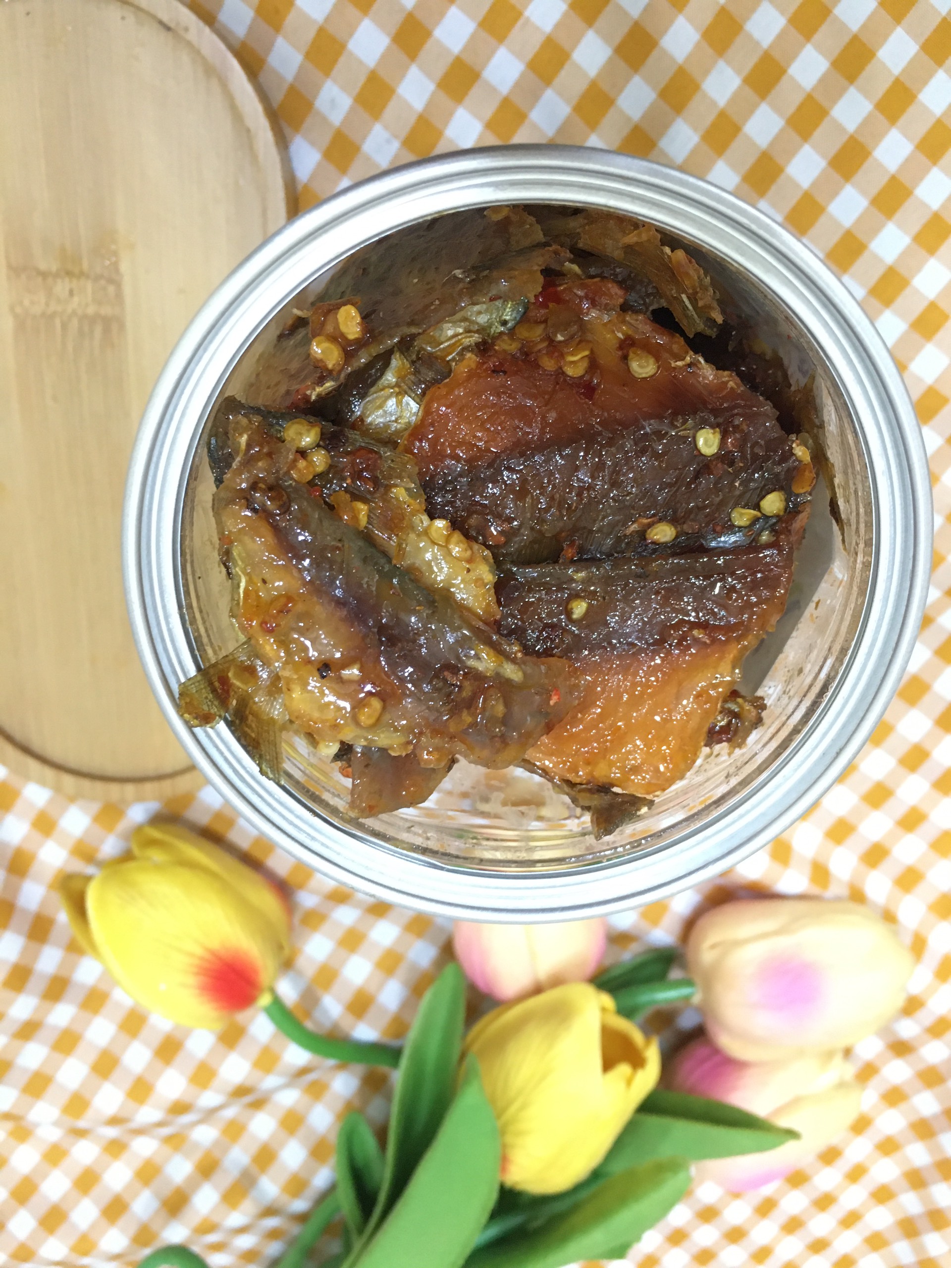 [HCM]250gr - Khô Cá Chỉ Vàng rim sa tế