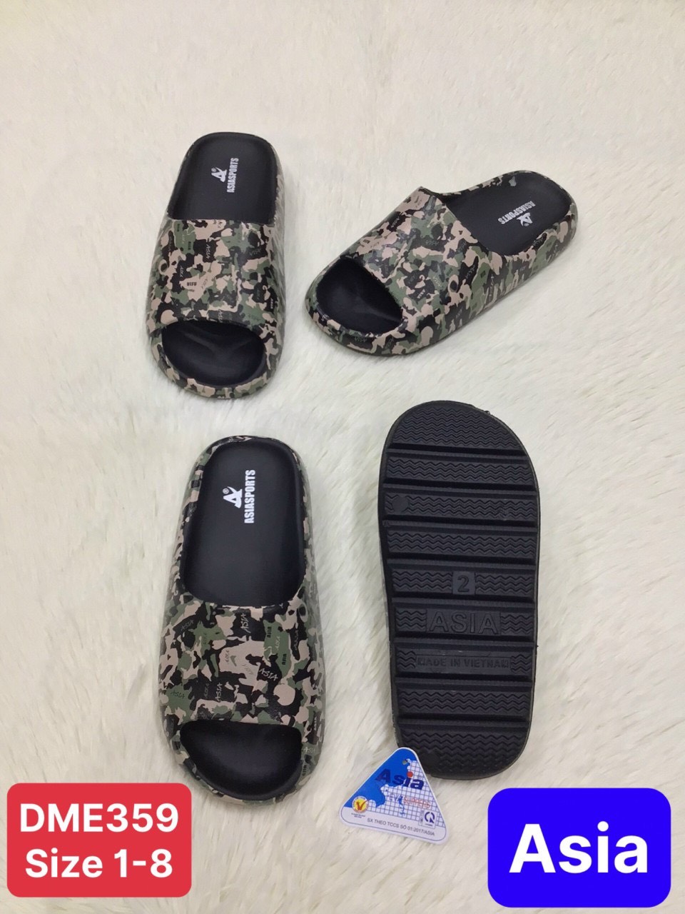 Dép bánh mì lính siêu nhẹ nam nữ 36-43