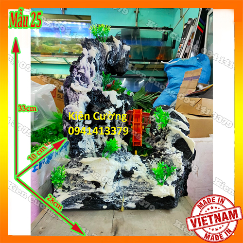Mô Hình Núi - Hòn non Bộ - Trang Trí Bể cá (Mẫu 25)
