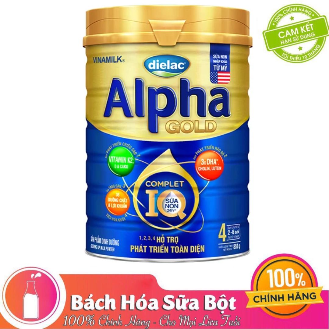 Sữa Bột Dielac Alpha Gold IQ 4 - 850g
