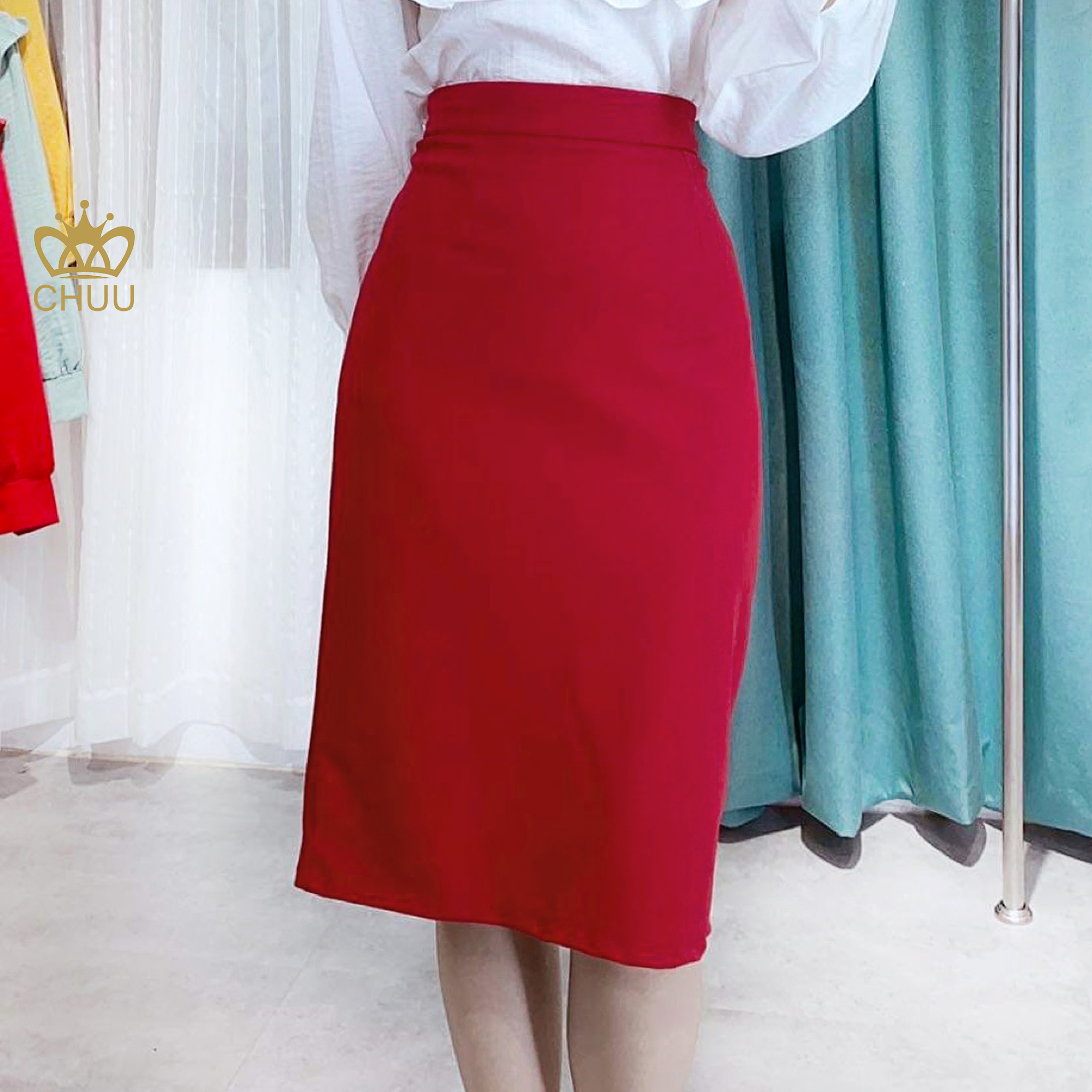 Chân váy công sở nữ kiểu chân váy bút chì basic CHUU CV2120