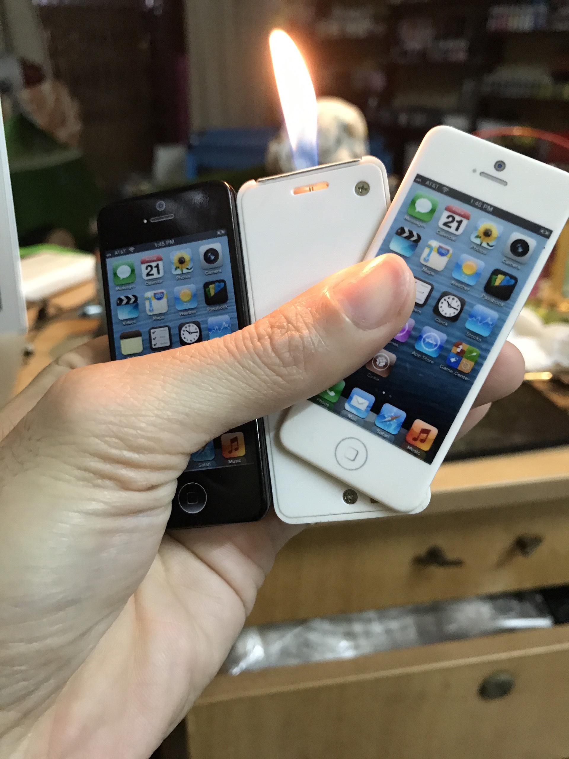 Bật Lửa Hình Iphone Kiêm Khui Bia