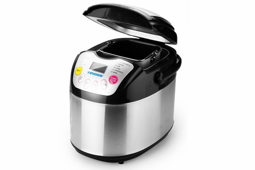 Máy làm bánh mỳ 12 chức năng Tiross TS821 (Inox)