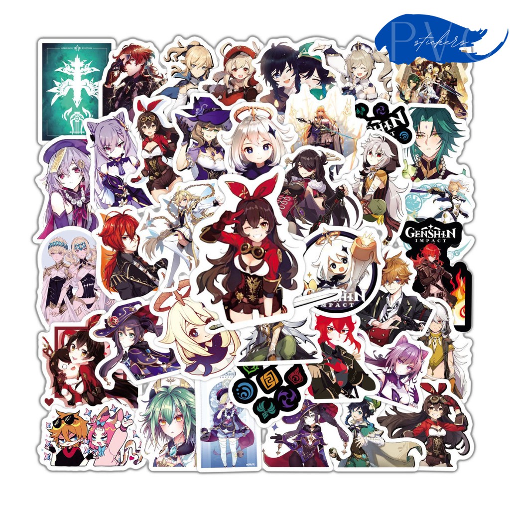 [HCM]Stickers game Genshin Impact 50 miếng