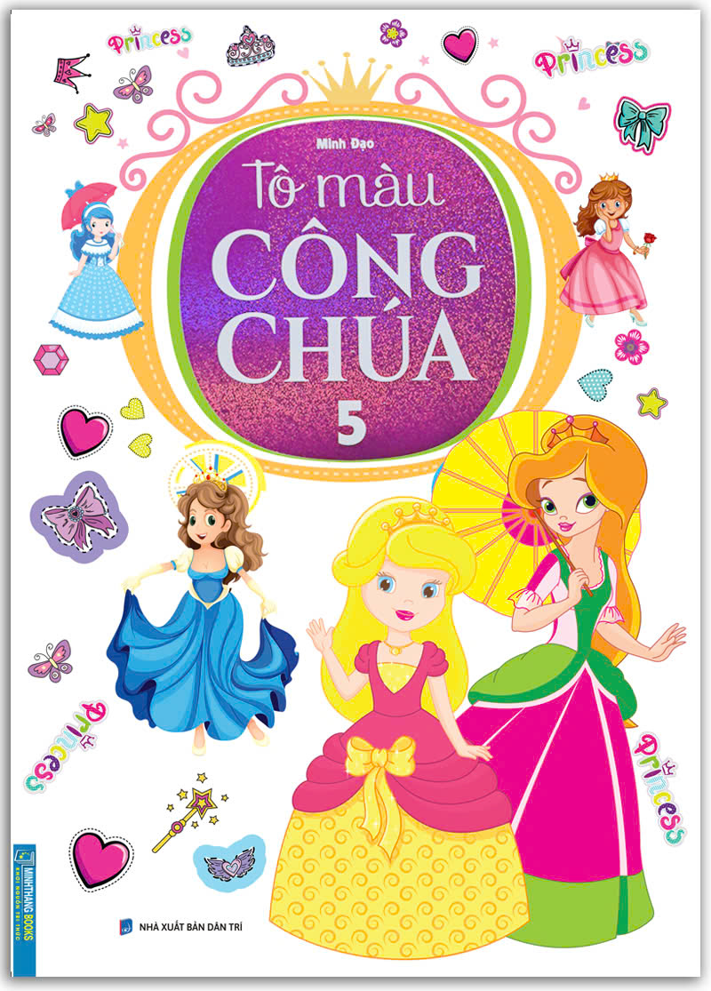 Sách - Túi Tô màu công chúa ( 5 cuốn )