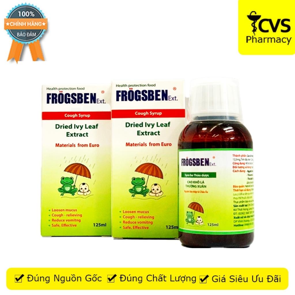 Siro ho thảo dược frogsben - giúp bổ phế, tan đàm & làm ấm đường hô hấp - cvspharmacy