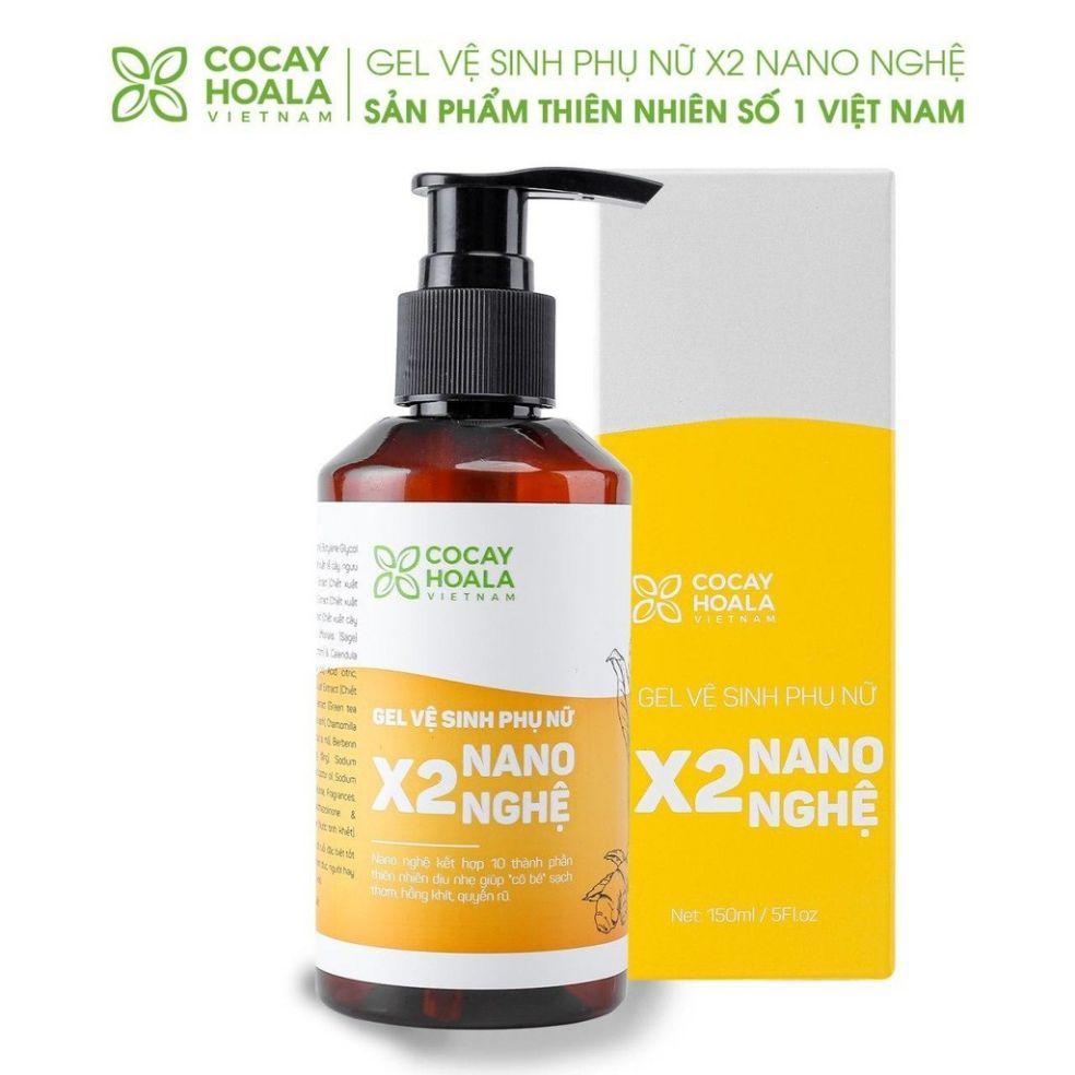 Gel vệ sinh phụ nữ x2 nano nghệ{cỏ cây hoa lá}