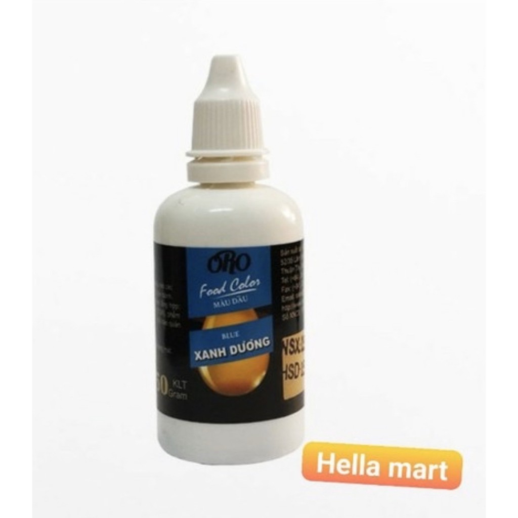 Màu dầu xanh dương
