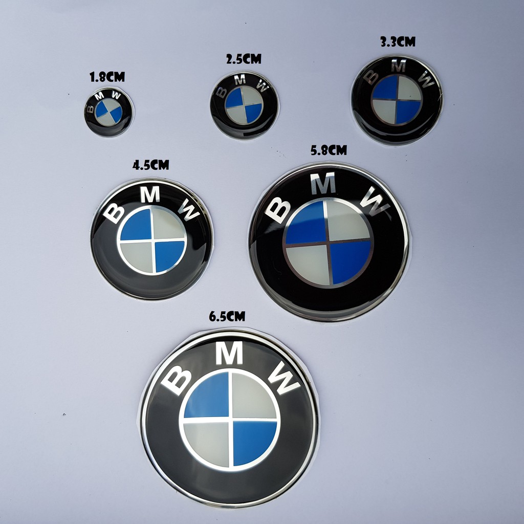 Tem nổi 3D dán xe Logo BMW nhiều size