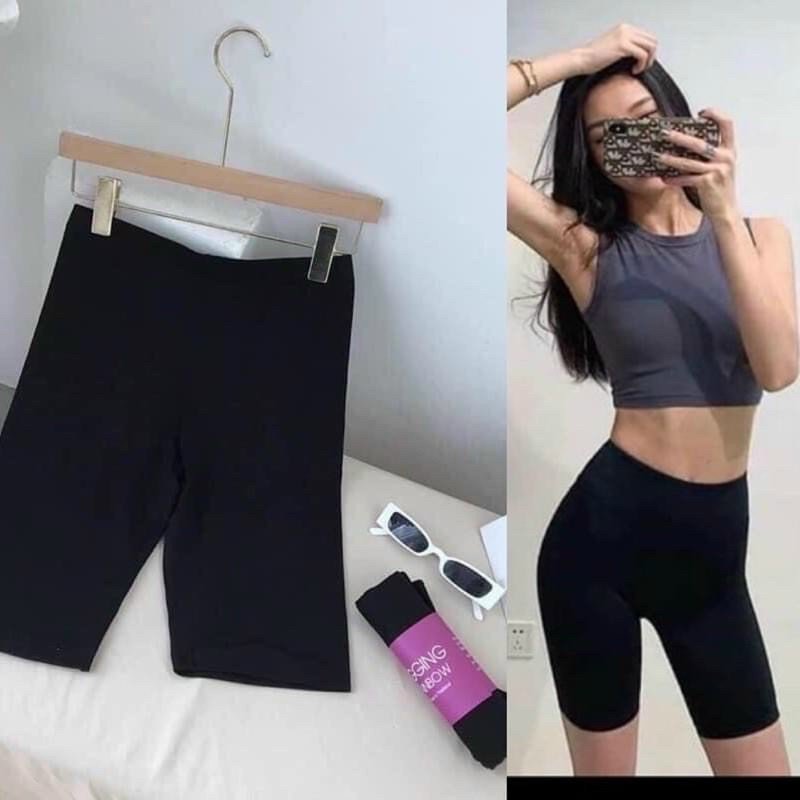 Quần legging nữ lửng nhiều màu