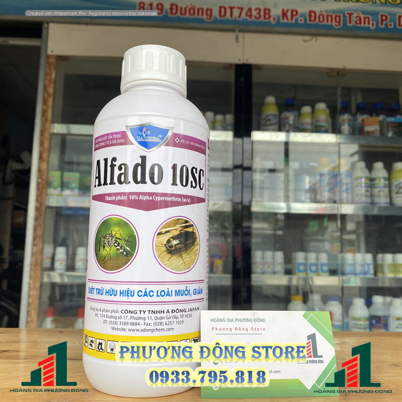 Thuốc diệt muỗi và côn trùng alfado 10sc - 1 lít