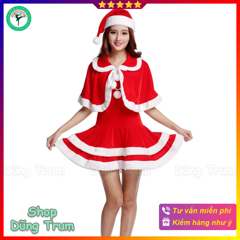 Bộ đồ Noel váy Noel kèm đủ phụ kiện cho bé | Shopee Việt Nam