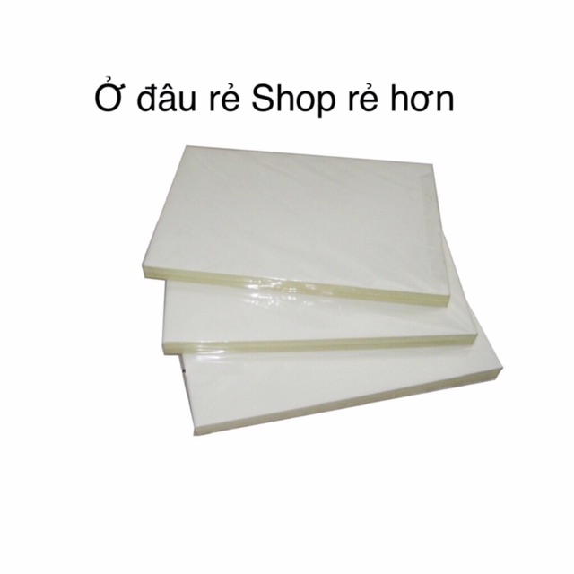 1 Tập giấy ép plastic A4 125mic, ép ảnh plastic dầy
