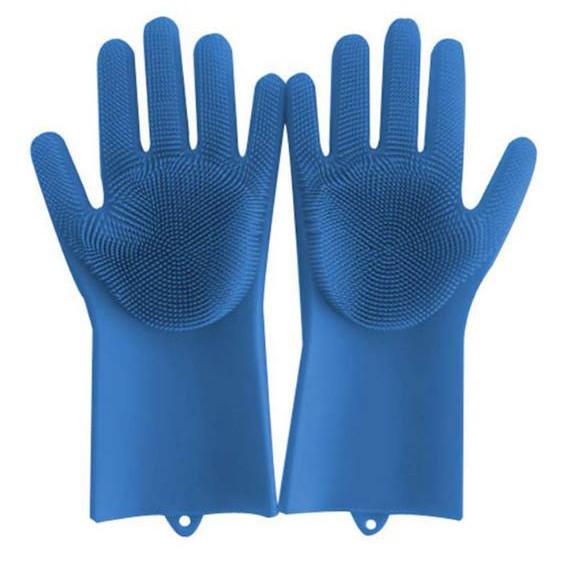 Bộ 2 găng tay/ bao tay tạo bọt silicon kiêm miếng rửa bát, bo 2 gang tay/ bao tay tao bot silicon kiem mieng rua bat