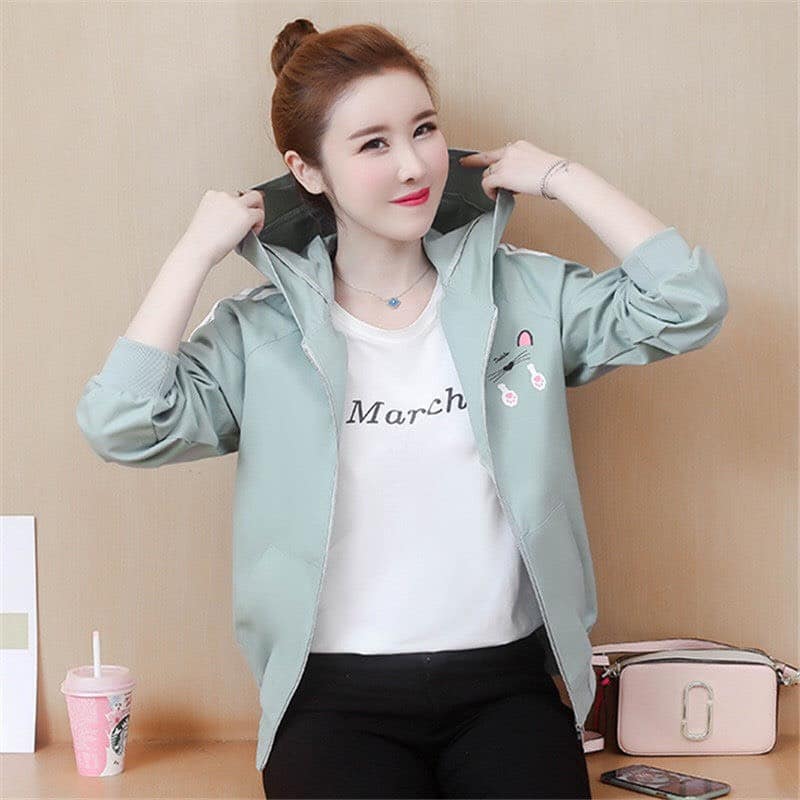 [HCM]Áo khoác dù nón có tai dễ thuong- Có ảnh thật