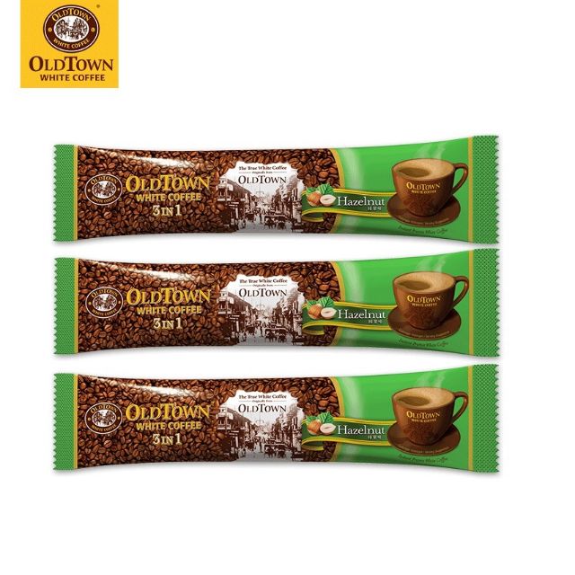 [New Packaging][Date 2/2027] (15 Packs X 35g) Oldtown White Coffee 3 in 1 Instant White Coffee - Hazelnut
