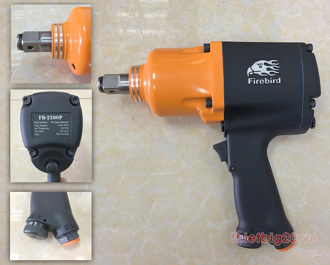 [Trả góp 0%]Máy xiết bu lông Firebird FB-2200P (3/4")
