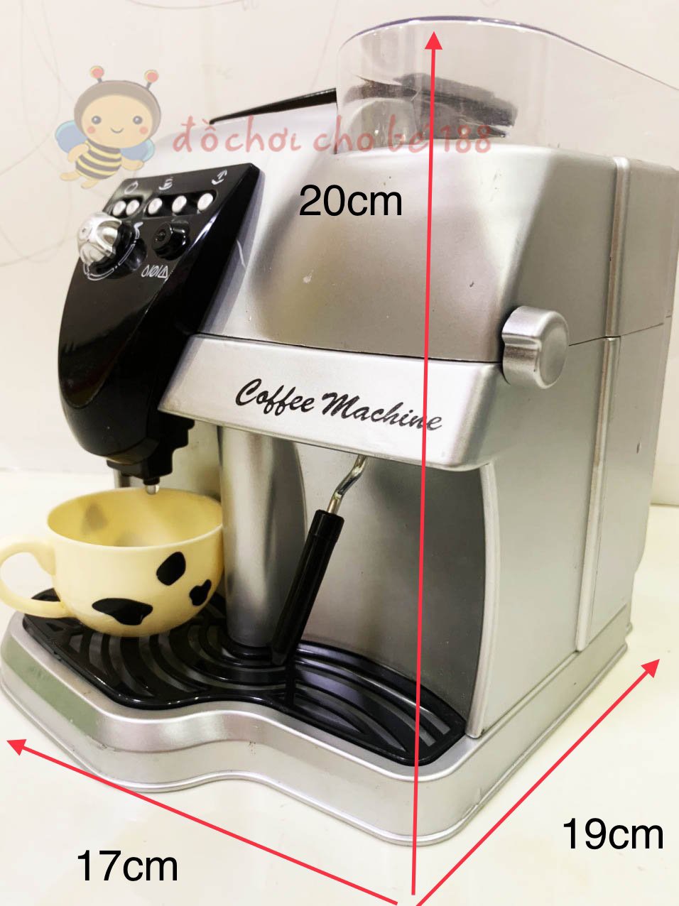 [HCM]Vỉ đồ chơi máy pha cà phê sử dụng pin