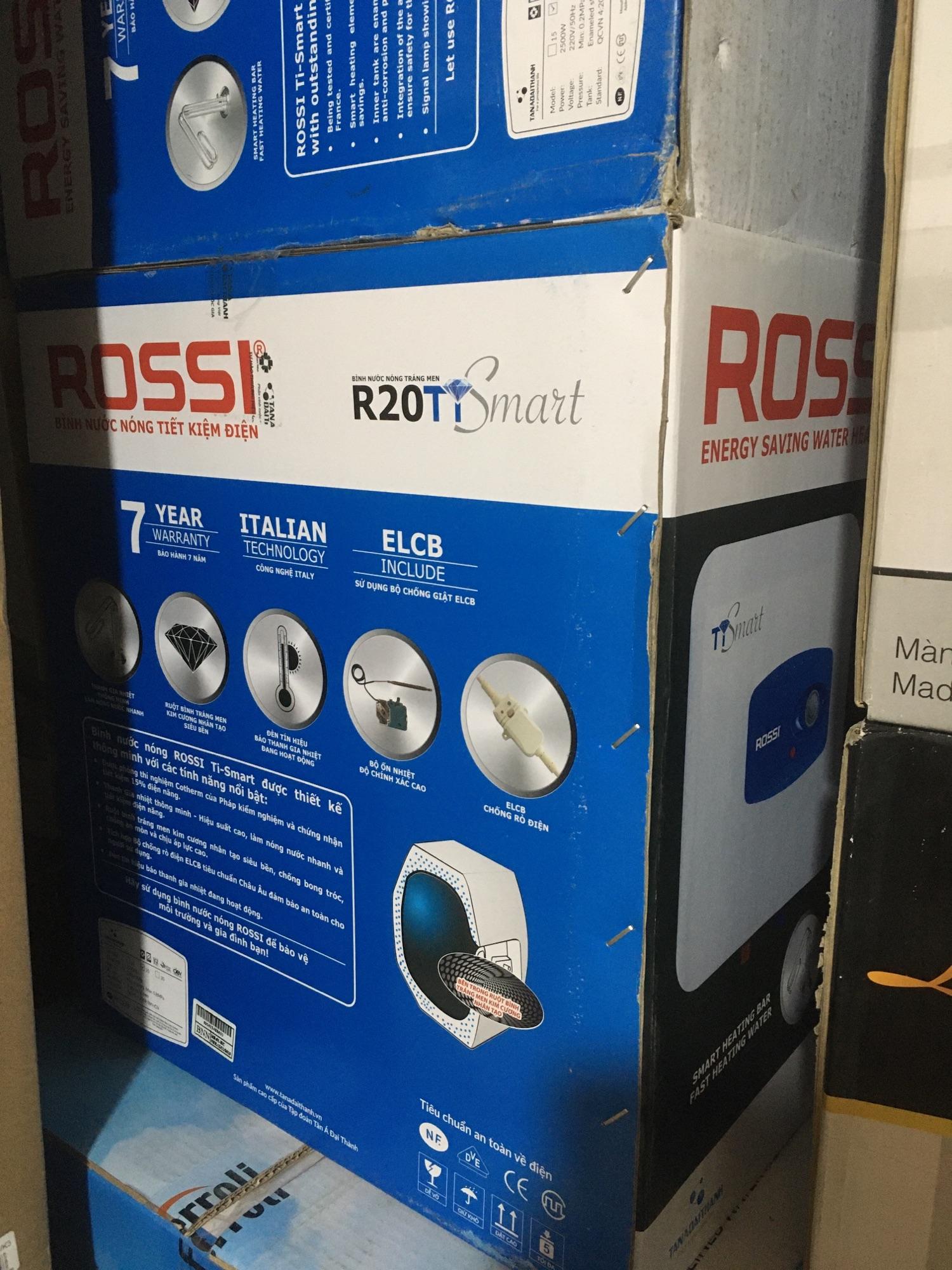 Bình nước nóng 20L Rossi Ti smart