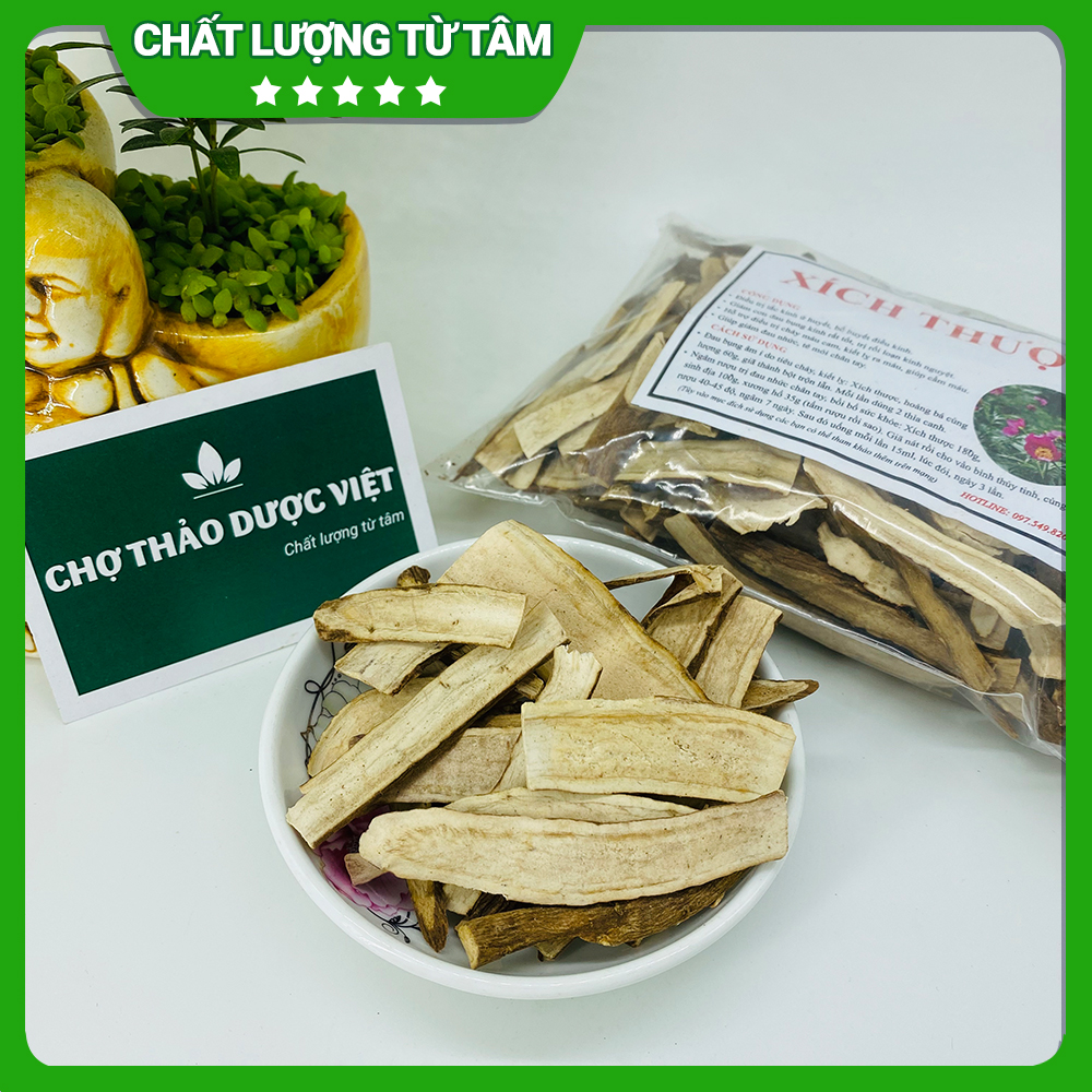 Xích thược khô 100g, thái lát mỏng, sạch, hỗ trợ điều hòa kinh nguyêt, bổ máu