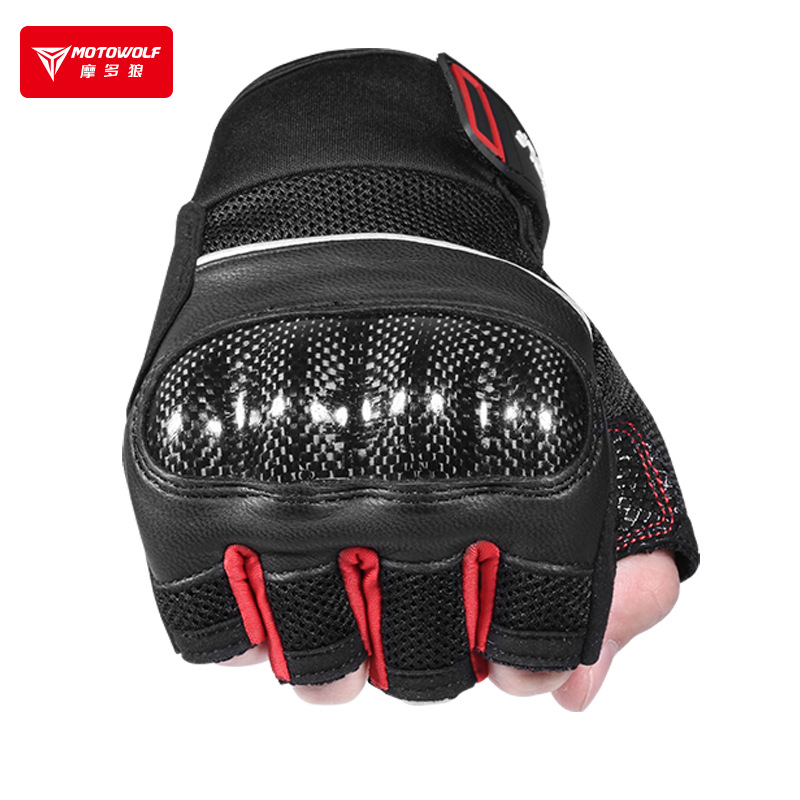 Găng tay xe máy cụt ngón MOTOWOLF MDL0327