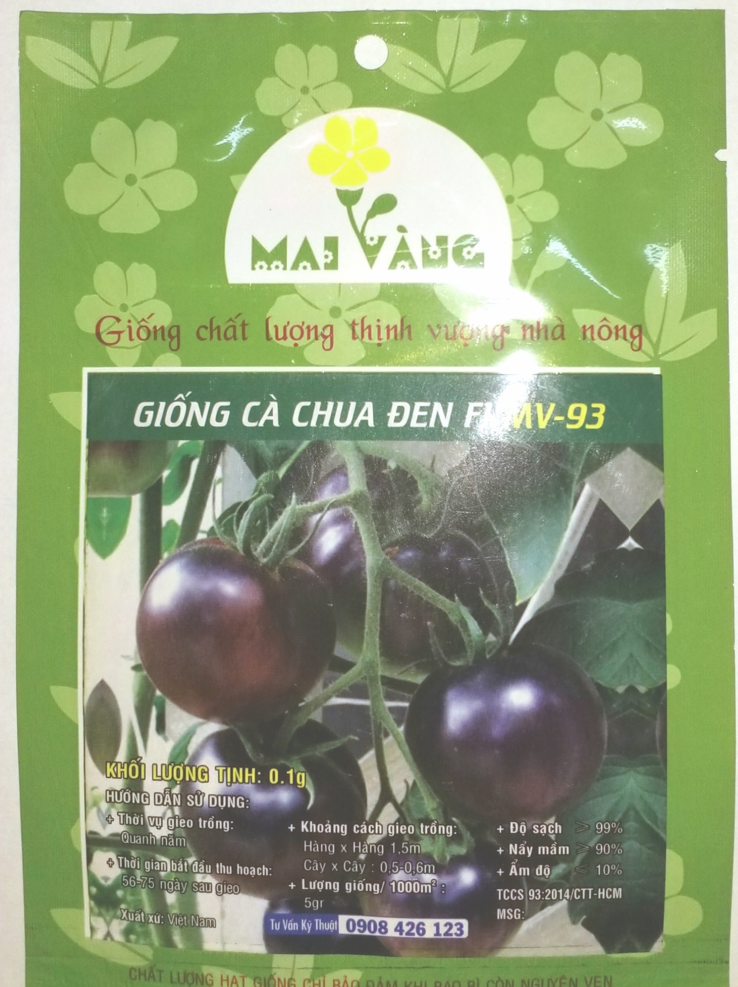 Hạt giống Cà chua đen (Black Tomato) - Maivangseeds