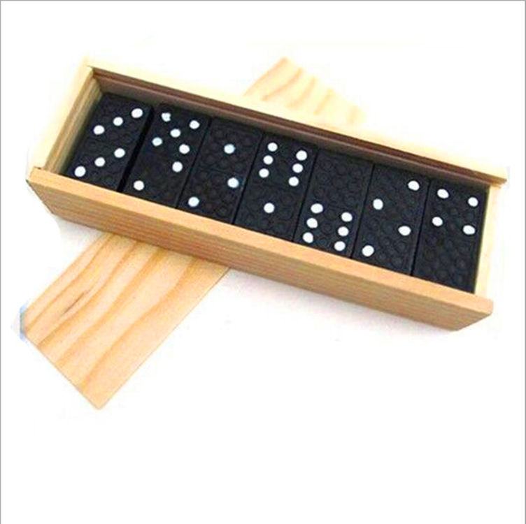 Bộ đồ chơi domino hộp gỗ