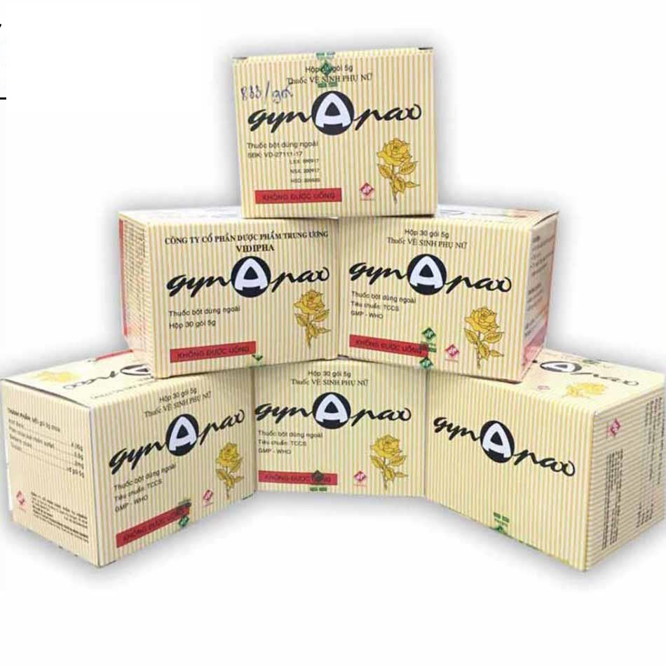 Bột Vệ Sinh Phụ Nữ Gynapax hộp 30 gói
