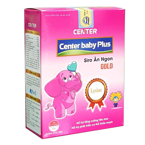 Siro center baby plus kích thích bé ăn ngon – ngủ khỏe hộp 20 ống