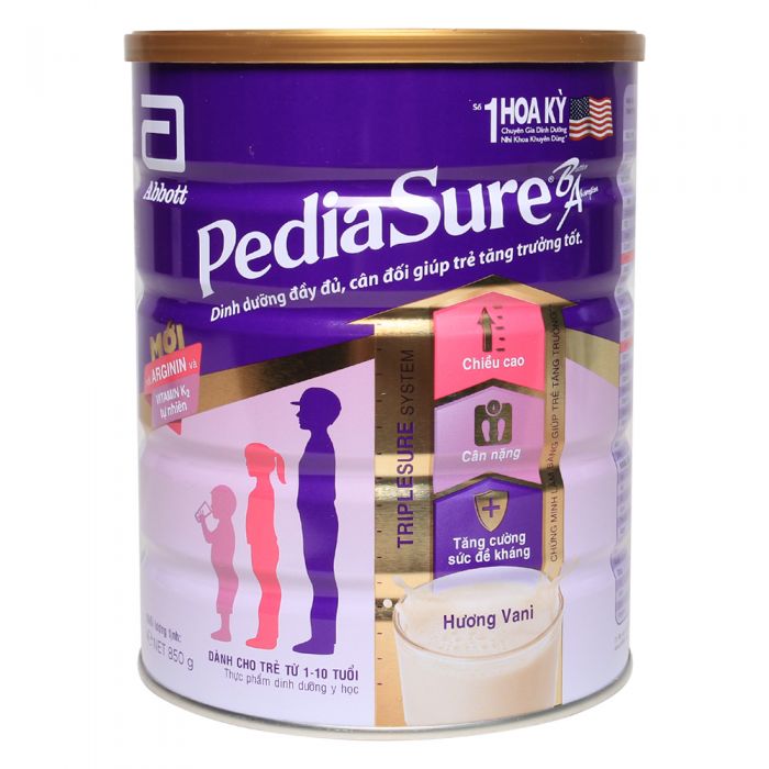 Sữa PediaSure BA 850g (1 - 10 tuổi)