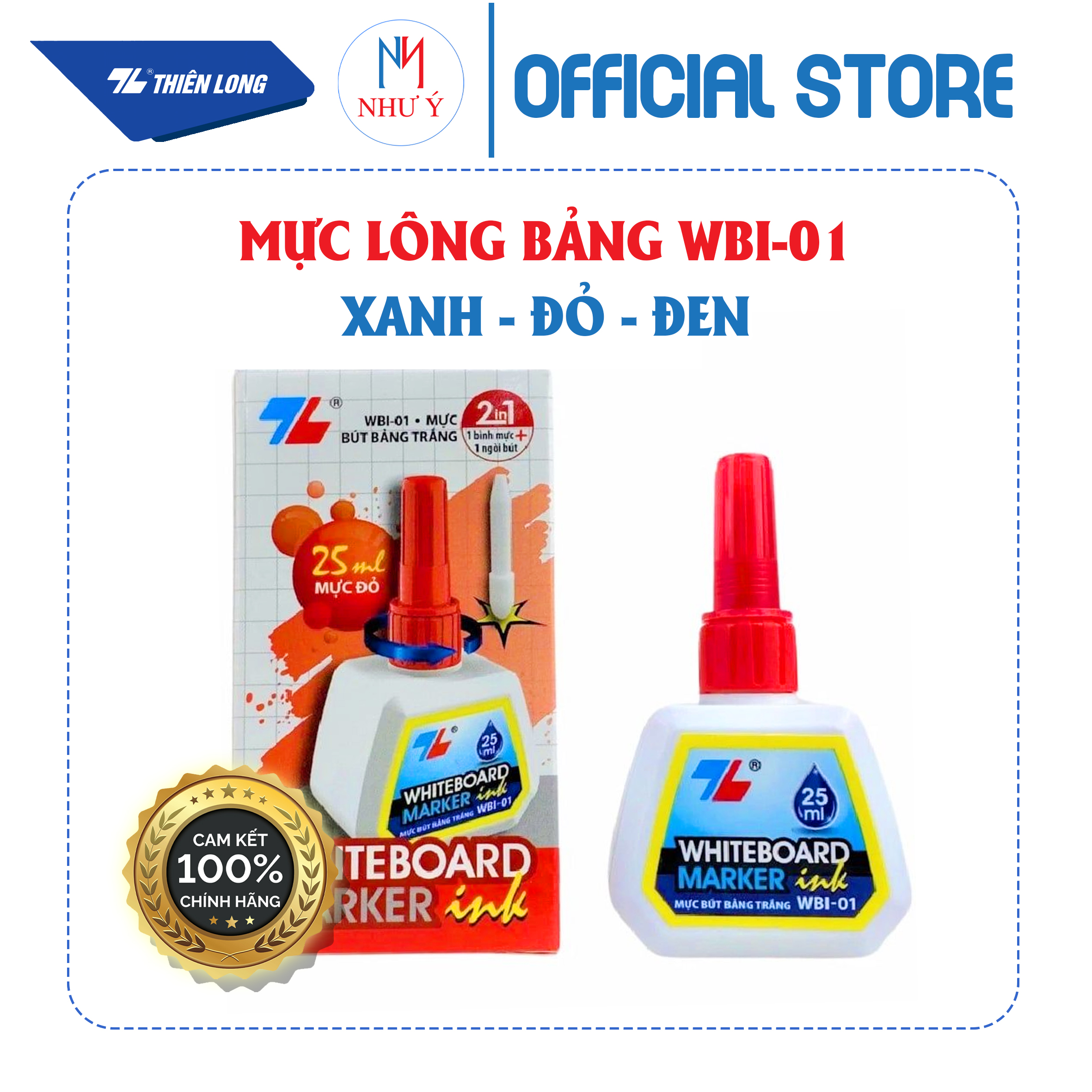 Mực lông bảng Thiên Long WBI-01