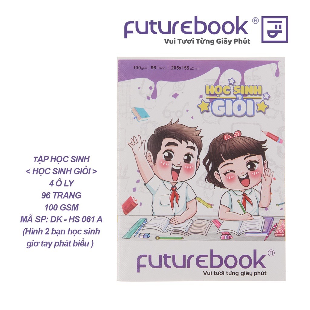 Tập Học Sinh Học Sinh Giỏi 4 Ô ly 96 Trang 100 GSM. Phong cách Hàn Quốc. VPP FUTUREBOOK.Giao ngẫu nhiên