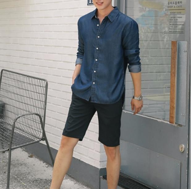 [HCM]Áo sơ mi nam dài tay Denim