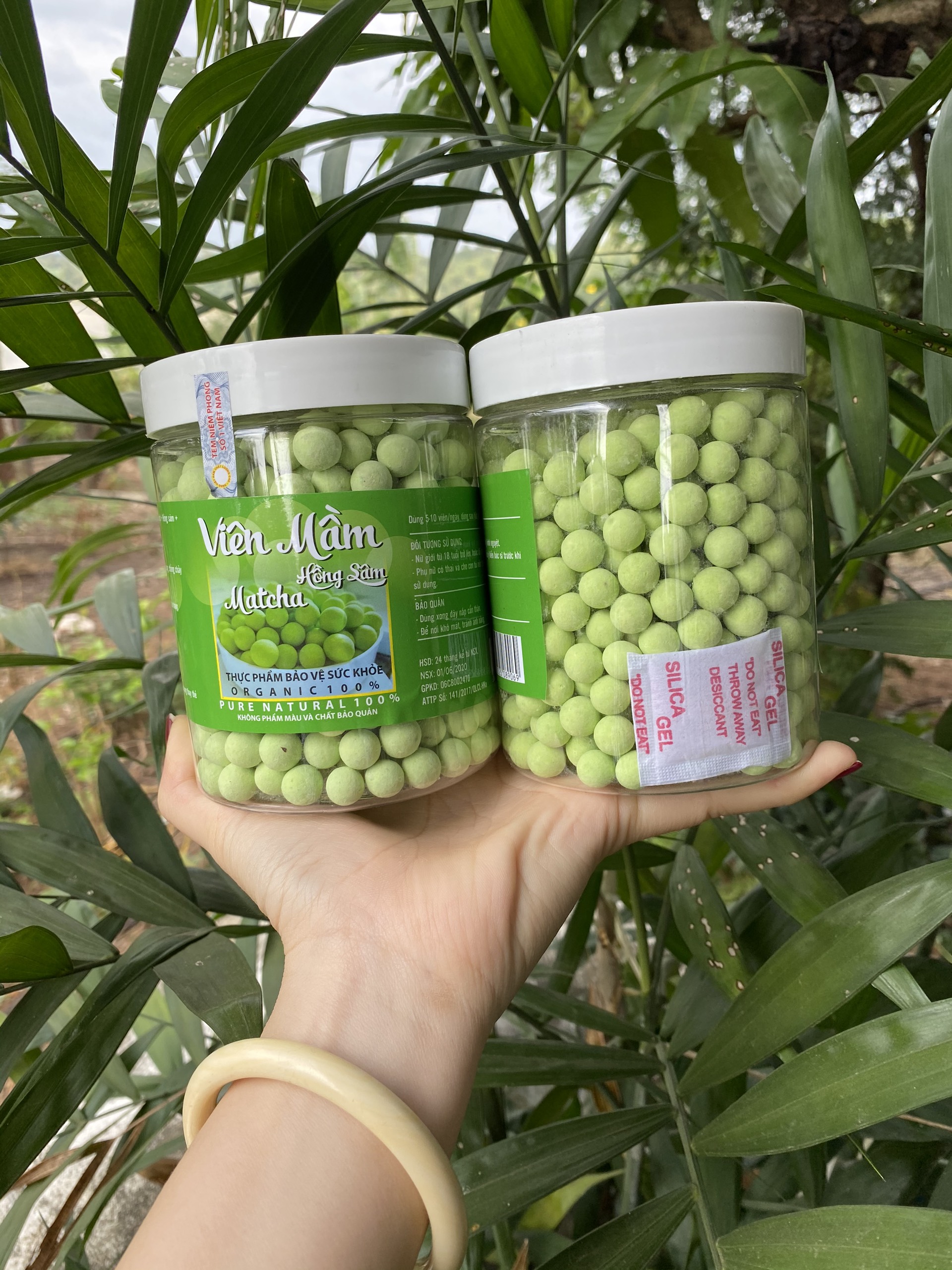 500g Viên Kẹo Mầm Hồng Sâm Matcha ( tăng vòng 1  đẹp da...)